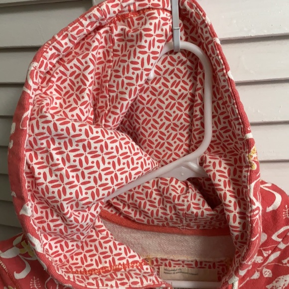 Orange flower Aero short sleeve beach sweatshirt - Picture 2 of 7